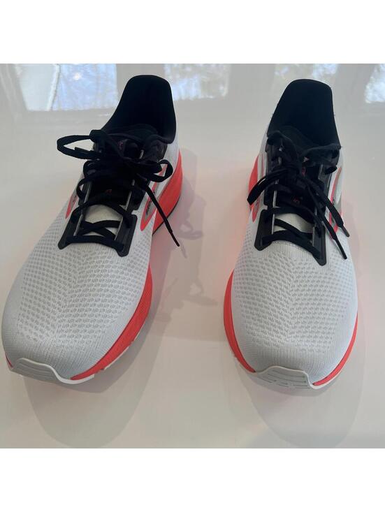 Brooks Launch 10 Grey Black Fiery Coral Men Running Shoes Size 14 main image 5
